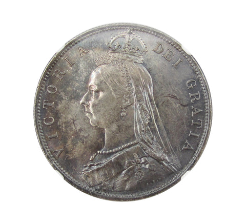 Victoria 1887 Halfcrown - NGC MS64