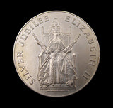 1977 Elizabeth II Silver Jubilee 'Queen's Award' 44mm Silver Medal - Cased