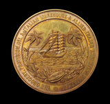 1896 Allied Trades Exhibition 48mm Gilt Medal - Cased