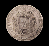 Venezuela 1889 5 Bolivares - VF
