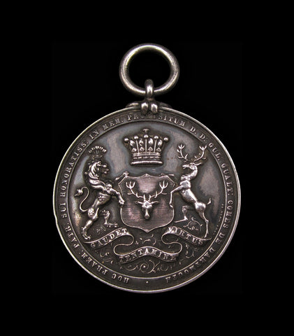 1868 Colchester Royal Grammar School 41mm Silver Medal - By Wyon