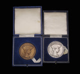 1976 Royal Academy Of Arts 55mm Bronze & Silver Medal Pair - By Gillick