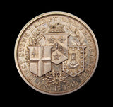 1844 Royal Exchange Opened 28mm Silver Medal - By Wyon