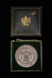 1902 Edward VII Coronation Borough of Wandsworth 63mm Silver Medal - By Fuchs