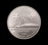 1976 Montreal Olympics British Olympic Association 22mm Platinum Medal