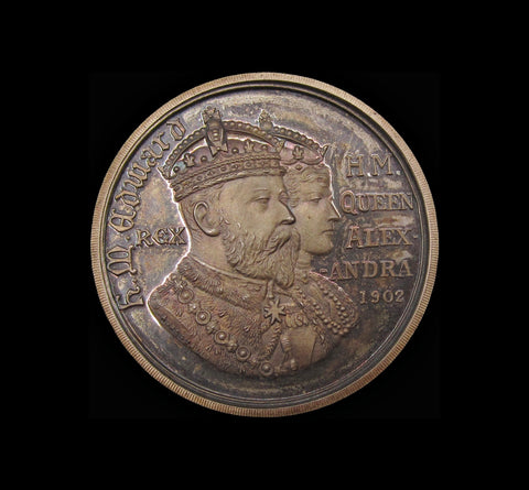 1902 Edward VII Coronation 33mm Silver Medal - By Restall