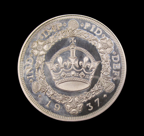 Edward VIII 1937 Silver Fantasy Wreath Pattern Crown - UNC