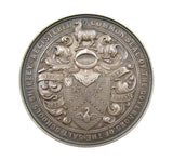 1887 Royal Yorkshire Jubilee Exhibition 57mm Silver Medal - By Moore