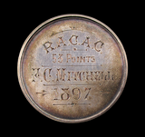 1897 Royal Agricultural Society Cirencester 42mm Silver Medal - By Wyon