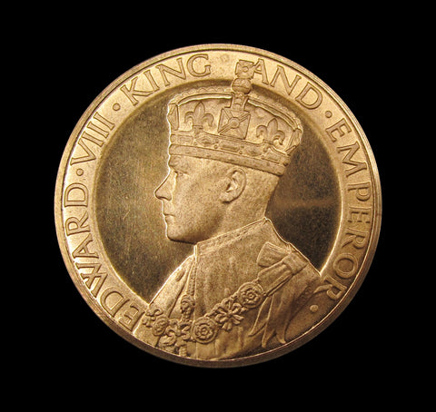 1937 Edward VIII Coronation 35mm Medal - By Pinches
