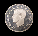 Edward VIII 1937 Silver Fantasy Wreath Pattern Crown - UNC