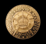 1937 Edward VIII Coronation 35mm Medal - By Pinches