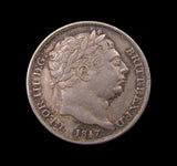 George III 1817 Sixpence - GVF