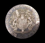 1970 Pilgrims Sailing of The Mayflower From Plymouth 50mm Silver Medal Pair