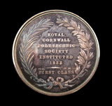 1833 Royal Cornwall Polytechnic Society 3 x Silver & Bronze Medal Set - By Wyon