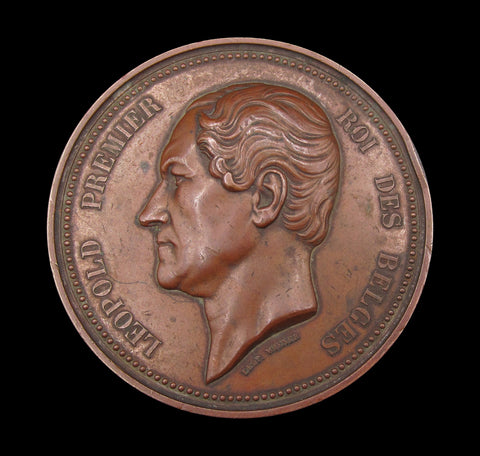 Belgium 1856 Leopold I 25th Anniversary of Accession 75mm Medal - By Wiener