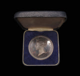 1974 Stampex Trophy Contest Award 55mm Silver Medal - Victoria Young Head