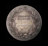 1944 North of England Philatelic Society Newcastle 35mm Silver Medal