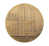1965 Westminster Abbey Anniversary 57mm Bronze Medal - Cased
