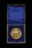 1985 Stampex Trophy Contest Award 38mm Silver Medal - Victoria Young Head