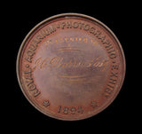 1894 Royal Aquarium Photographic Exhibition 39mm Medal - By Restall