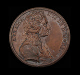 1741 Abraham de Moivre 54mm Bronze Medal - By Dassier