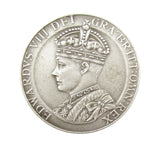 1937 Edward VIII Coronation 35mm Silvered Medal - Cased