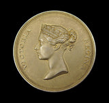 1986 & 1987 British National Stamp Exhibition 38mm Philatelic Silver Medal Pair - Victoria Young Head