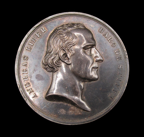 Austria 1834 Baron Andreas von Stifft 52mm Silver Medal - By Boehm