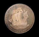 1970 Mayflower 350th Anniversary 38mm Silver Medal Cased Pair - By Pinches