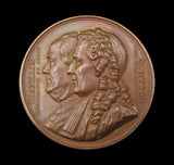 France 1833 Benjamin Franklin & Montyon 42mm Bronze Medal - By Barre