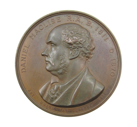 1878 Daniel Maclise Art Union 55mm Medal - By Wyon