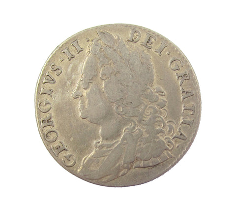 George II 1751 Shilling - Fine