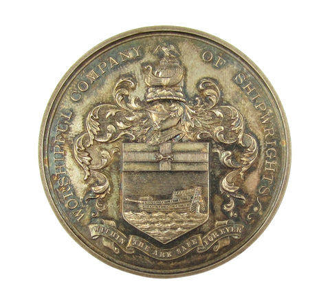 1882 Worshipful Company Of Shipwrights 49mm Silver Medal