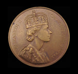 1953 Elizabeth II Coronation 57mm Bronze Medal - By Spink & Son