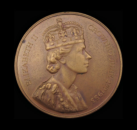 1953 Elizabeth II Coronation 57mm Bronze Medal - By Spink & Son