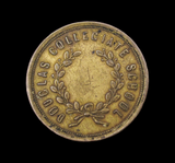 19th Century Isle of Man Douglas Collegiate School Brass Token