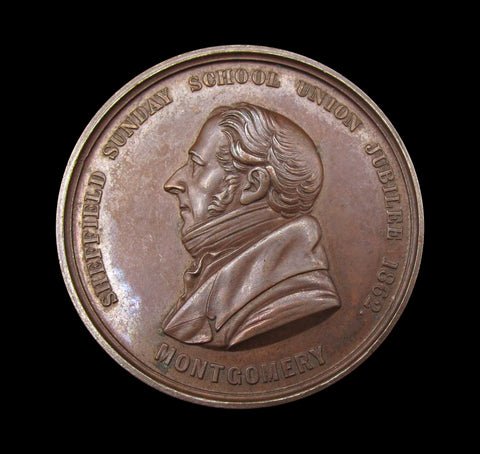 1862 Sheffield Sunday School Union Jubilee 38mm Medal
