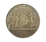 1821 Coronation Of George IV 35mm Cased Silver Medal - By Avern