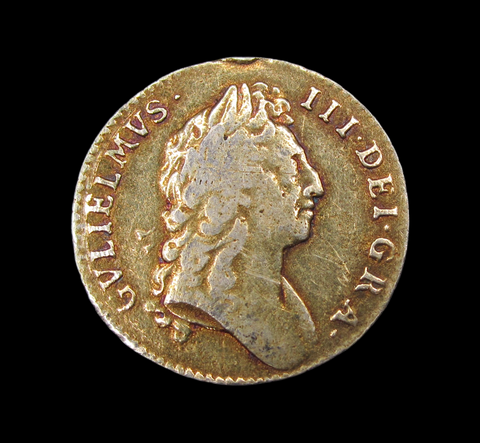 William III 1695 Shilling / Guinea Mule - Contemporary Counterfeit