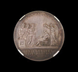 1821 Coronation Of George IV 35mm Silver Medal - NGC MS62