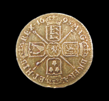 William III 1695 Shilling / Guinea Mule - Contemporary Counterfeit