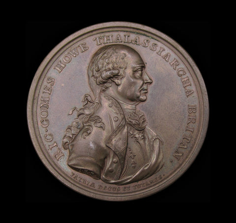 1794 Admiral Earl Howe Naval Victory 48mm Medal - By Kuchler