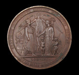 1874 Russian Emperor Alexander II Visit To London 77mm Medal - By Wiener