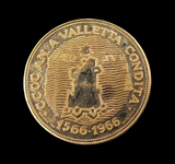 Malta 1966 400th Anniversary of the Founding of Valletta 30mm Gold Medal