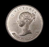 1838 Victoria Coronation 38mm White Metal Medal