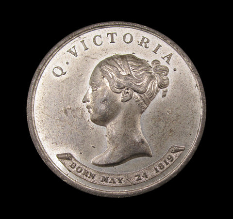 1838 Victoria Coronation 38mm White Metal Medal
