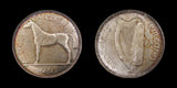 Ireland 1928 8 Coin Proof Set - Halfcrown to Farthing - Cased