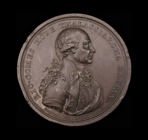 1794 Admiral Earl Howe Naval Victory 48mm Medal - By Kuchler