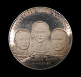 1969 Apollo 11 Man's First Moon Landing 58mm Silver Medal - By Rizello